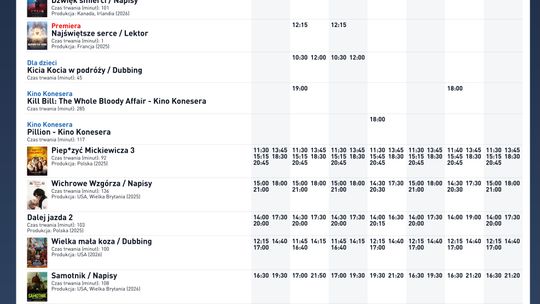Kino Helios w Nowy Sączu zaprasza