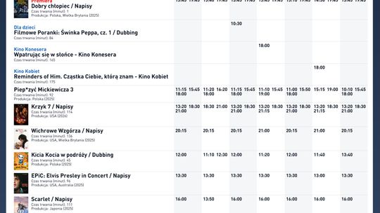 Kino Helios w Nowy Sączu zaprasza