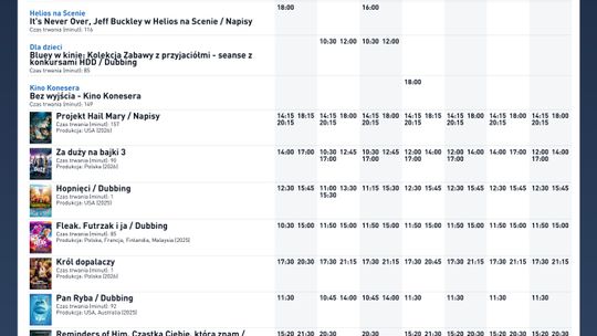 Kino Helios w Nowy Sączu zaprasza