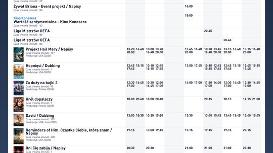 Kino Helios w Nowy Sączu zaprasza