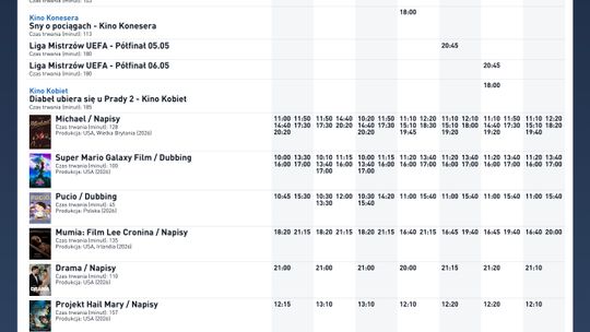 Kino Helios w Nowy Sączu zaprasza