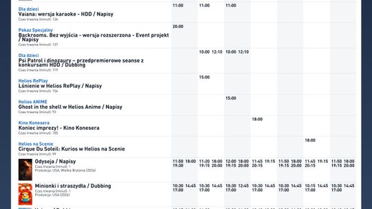 Kino Helios w Nowy Sączu zaprasza