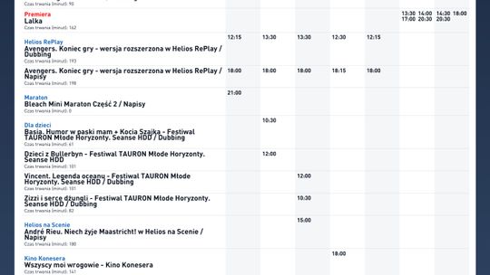 Kino Helios w Nowy Sączu zaprasza