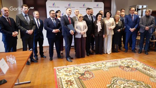 Konferencja prasowa dotycząca koncepcji budowy Zachodniej Obwodnicy Gorlic