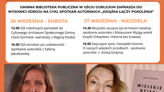 „Książka łączy pokolenia” – literatura, historia i tradycja w Wysowej-Zdroju