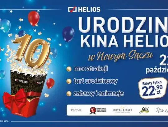 10. urodziny Kina Helios w Nowym Sączu