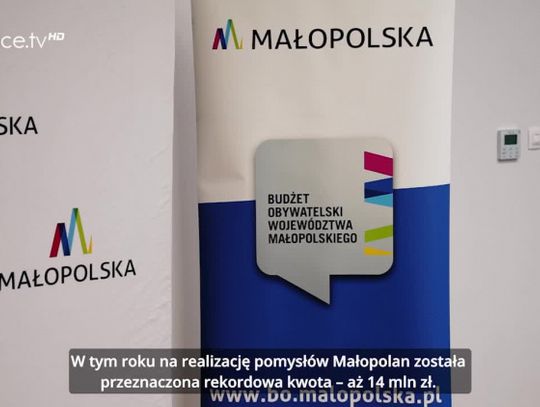 Budżet Obywatelski. Małopolska czeka na Twój pomysł!