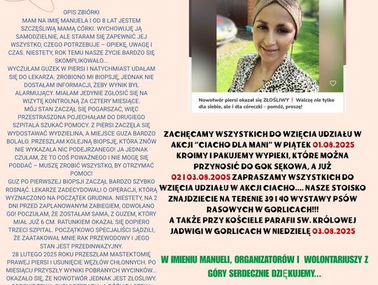 CIACHO DLA MANI - ZAPRASZAMY DO UDZIAŁU W AKCJI