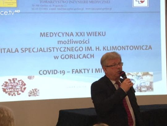 Dyrektorzy gorlickiego szpitala na spotkaniu z członkami Uniwersytetu Złotego Wieku w Gorlicach