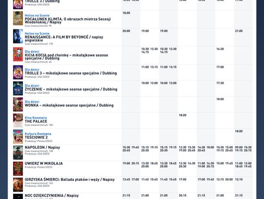 Kino Helios w Nowy Sączu zaprasza