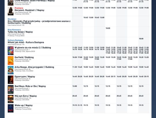 Kino Helios w Nowy Sączu zaprasza