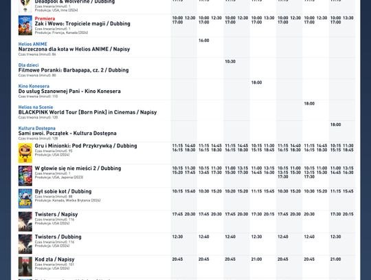 Kino Helios w Nowy Sączu zaprasza