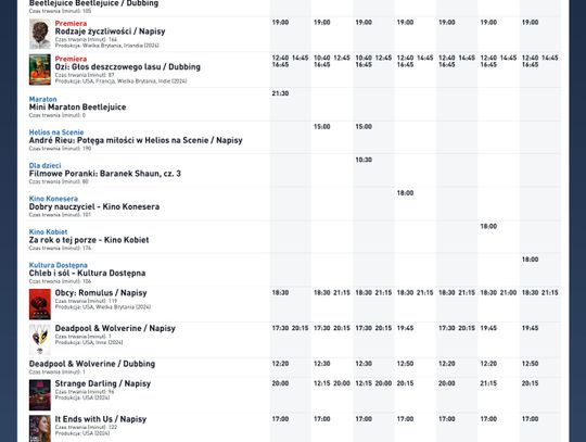 Kino Helios w Nowy Sączu zaprasza