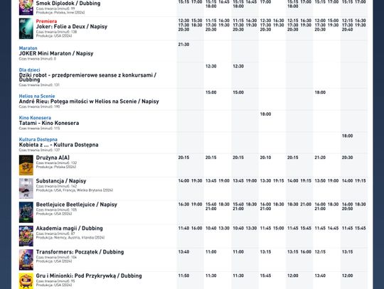 Kino Helios w Nowy Sączu zaprasza