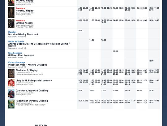 Kino Helios w Nowy Sączu zaprasza