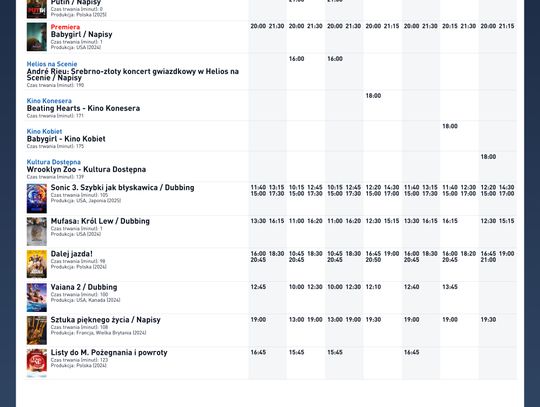 Kino Helios w Nowy Sączu zaprasza