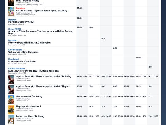 Kino Helios w Nowy Sączu zaprasza