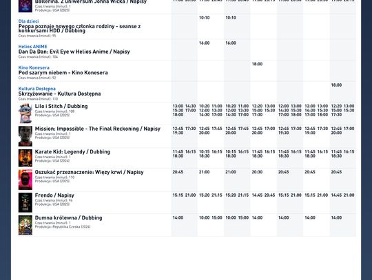 Kino Helios w Nowy Sączu zaprasza