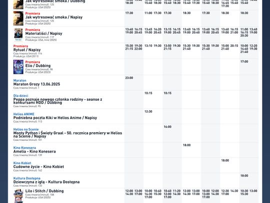 Kino Helios w Nowy Sączu zaprasza