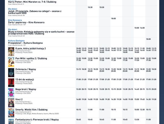 Kino Helios w Nowy Sączu zaprasza