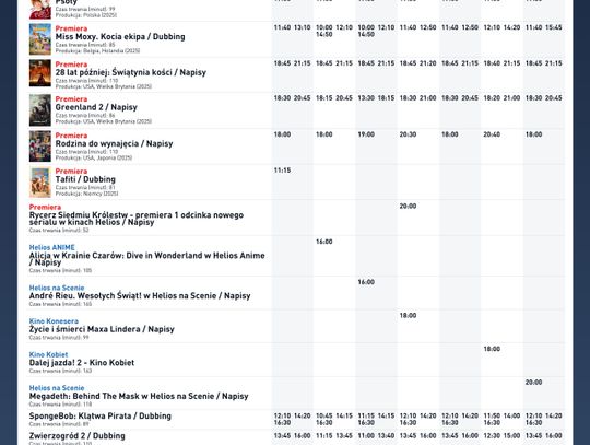 Kino Helios w Nowy Sączu zaprasza