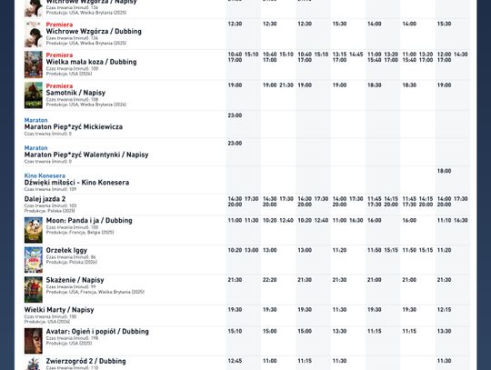 Kino Helios w Nowy Sączu zaprasza