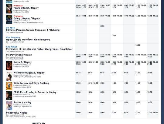 Kino Helios w Nowy Sączu zaprasza