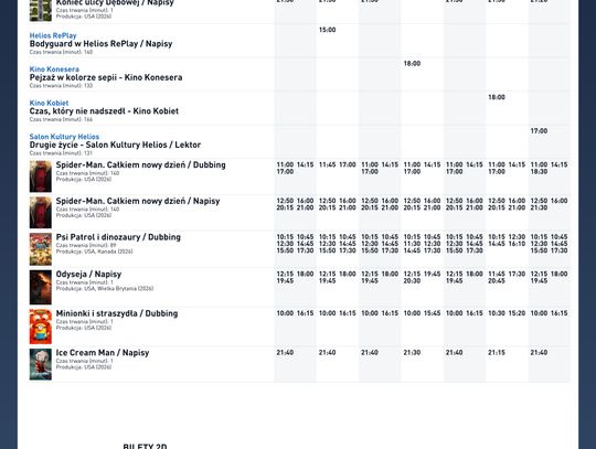 Kino Helios w Nowy Sączu zaprasza