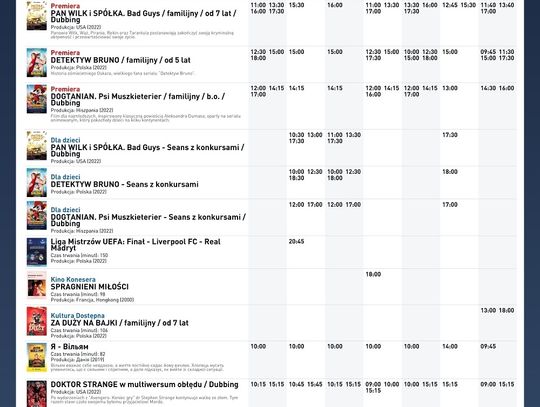 Kino Helios w Nowym Sączu zaprasza