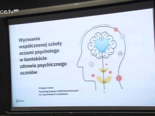 Konferencja o zdrowiu psychicznym w Centrum Kształcenia Zawodowego w Gorlicach