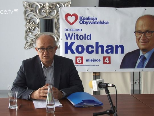 Konferencja prasowa kandydata na posła do Sejmu RP Witolda Kochana