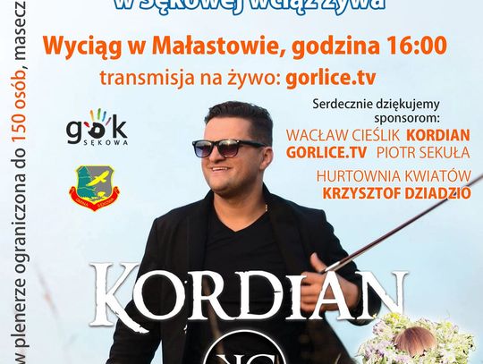 Kordian zagra podczas sękowskich "wianków". Transmisja na Gorlice.tv!