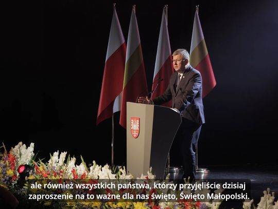 Marszałek Witold Kozłowski: Małopolska jest naszym skarbem! Troszczmy się o nią