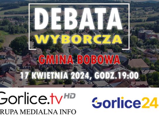 Na żywo: Debata przedwyborcza kandydatów na Burmistrza Bobowej