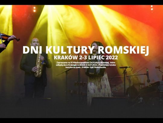 Na żywo: DNI KULTURY ROMSKIEJ KRAKÓW 2 LIPIEC 2022 Dzień I