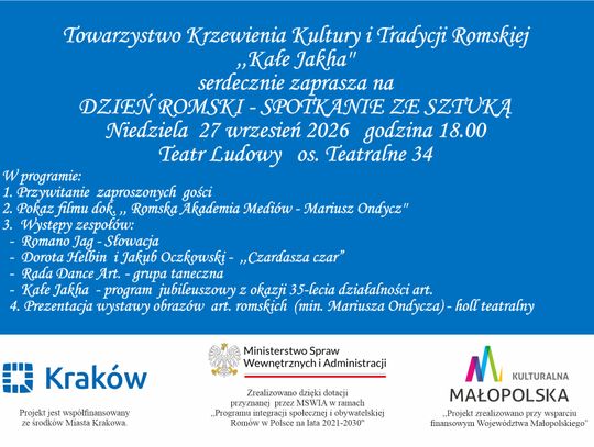 Na żywo: Dzień Romski - spotkanie ze sztuką