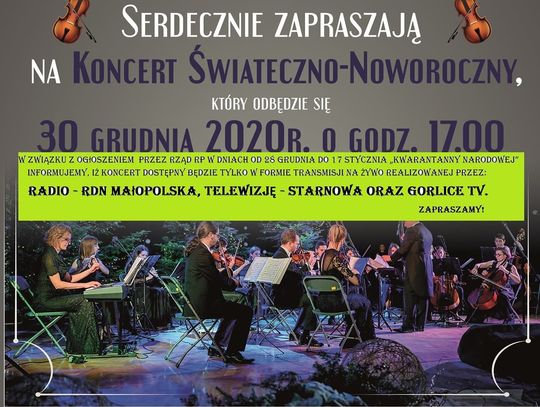 Na żywo: Koncert Świąteczno - Noworoczny z Tarnowa