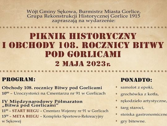 Nam żywo: Piknik Historyczny - Obchody 108 Rocznicy Bitwy Pod Gorlicami