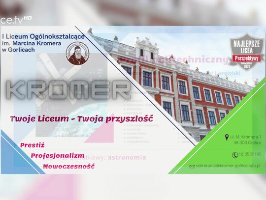 Oferta edukacyjna 2021/2022 I Liceum Ogólnokształcące im. Marcina Kromera w Gorlicach!