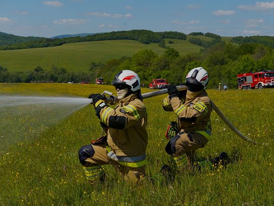 Polscy i słowaccy strażacy ćwiczyli razem w Nižnej Poliance