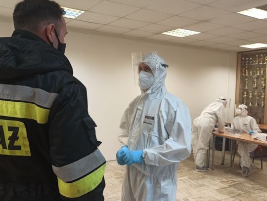Polscy strażacy pomagali Słowakom w przeprowadzeniu testów na SARS-CoV-2