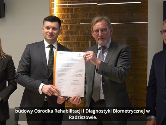 Powstaje Ośrodek Rehabilitacji i Diagnostyki Biometrycznej w Radziszowie