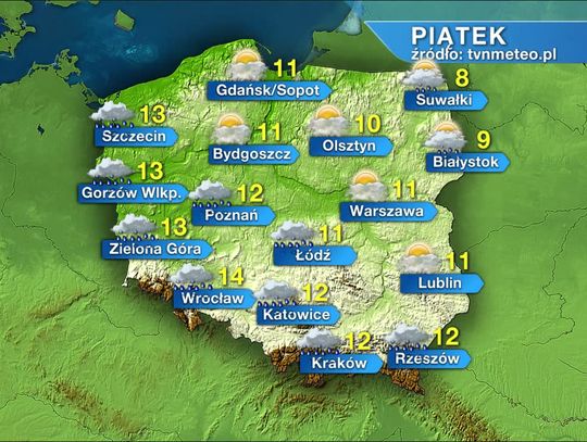 Prognoza pogody od 30 października do 1 listopada