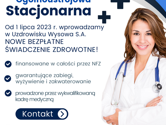 Rehabilitacja Ogólnoustrojowa Stacjonarna w Uzdrowisku Wysowa S.A.