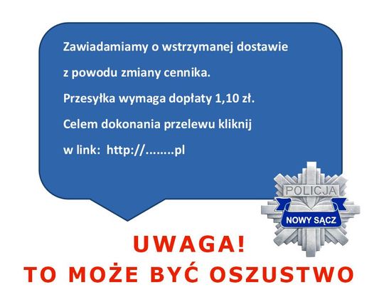 W OKRESIE PRZEDŚWIĄTECZNYM UWAŻAJ NA WIADOMOŚCI OD FAŁSZYWYCH KURIERÓW