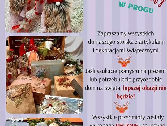 W Sękowej Stoisko Świąteczne w miejsce Jarmarku Bożonarodzeniowego