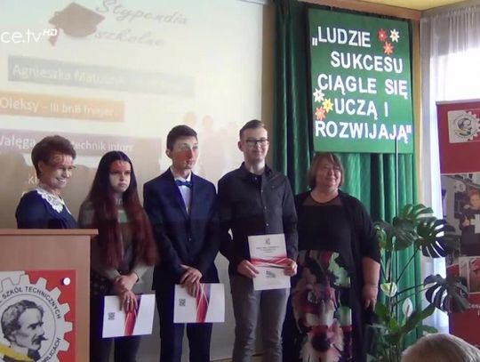 W ZST Gorlice rozdano stypendia dla najlepszych uczniów