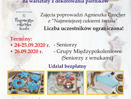 Warsztaty dekorowania pierników w Gorlickim Klubie Seniora