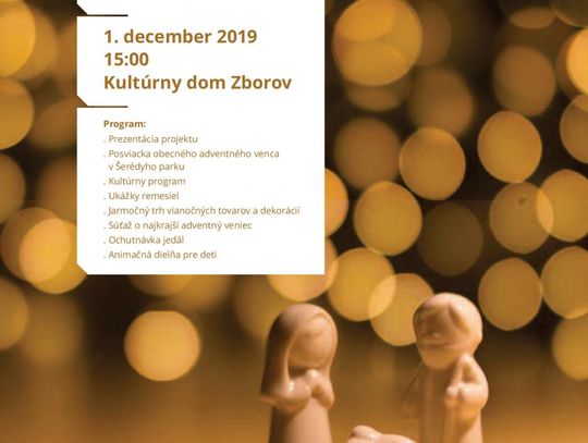 Wójt gminy Ropa zaprasza na Jarmark Bożonarodzeniowy w Zborowie na Słowacji!
