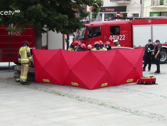 Wypadek na gorlickim Rynku